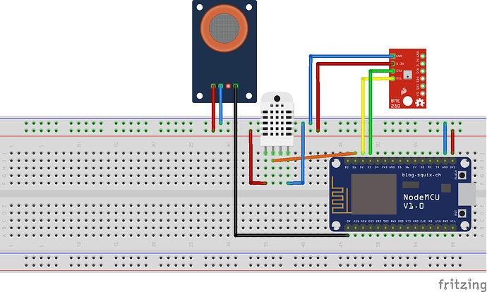 Wetterstation_Steckplatine